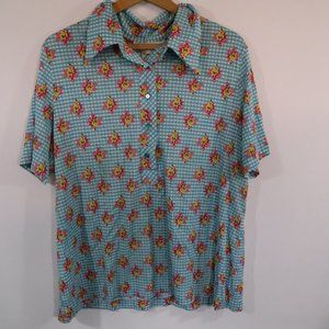 1970's Mr. Alex for Alex Coleman Half Button Shirt